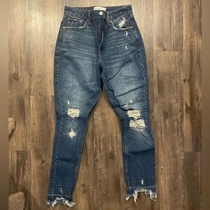 A&F curve love high rise skinny jeans
